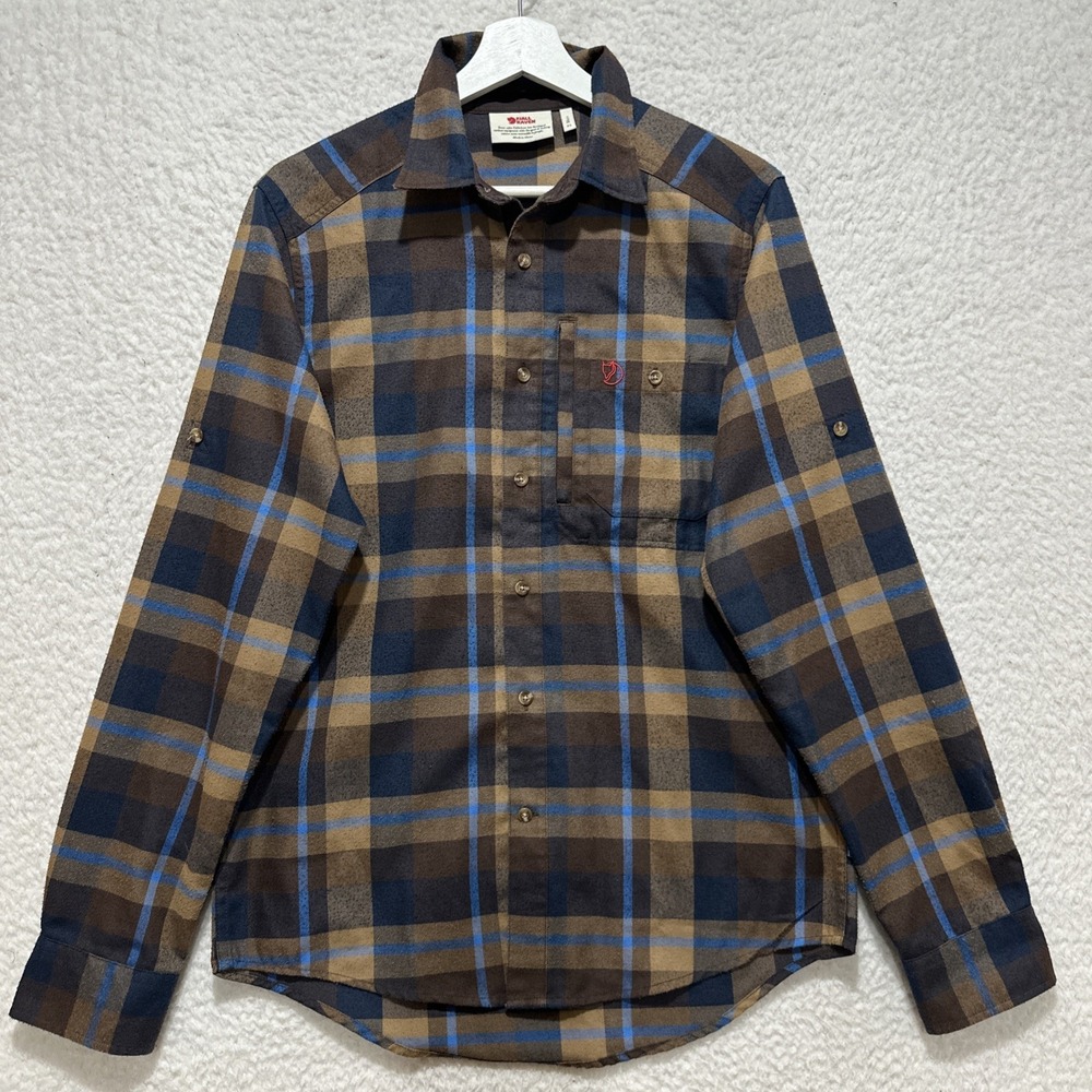 Fjallraven Fjallglim Long Sleeve Men's Size XS Flannel Shirt Multicolor Collared